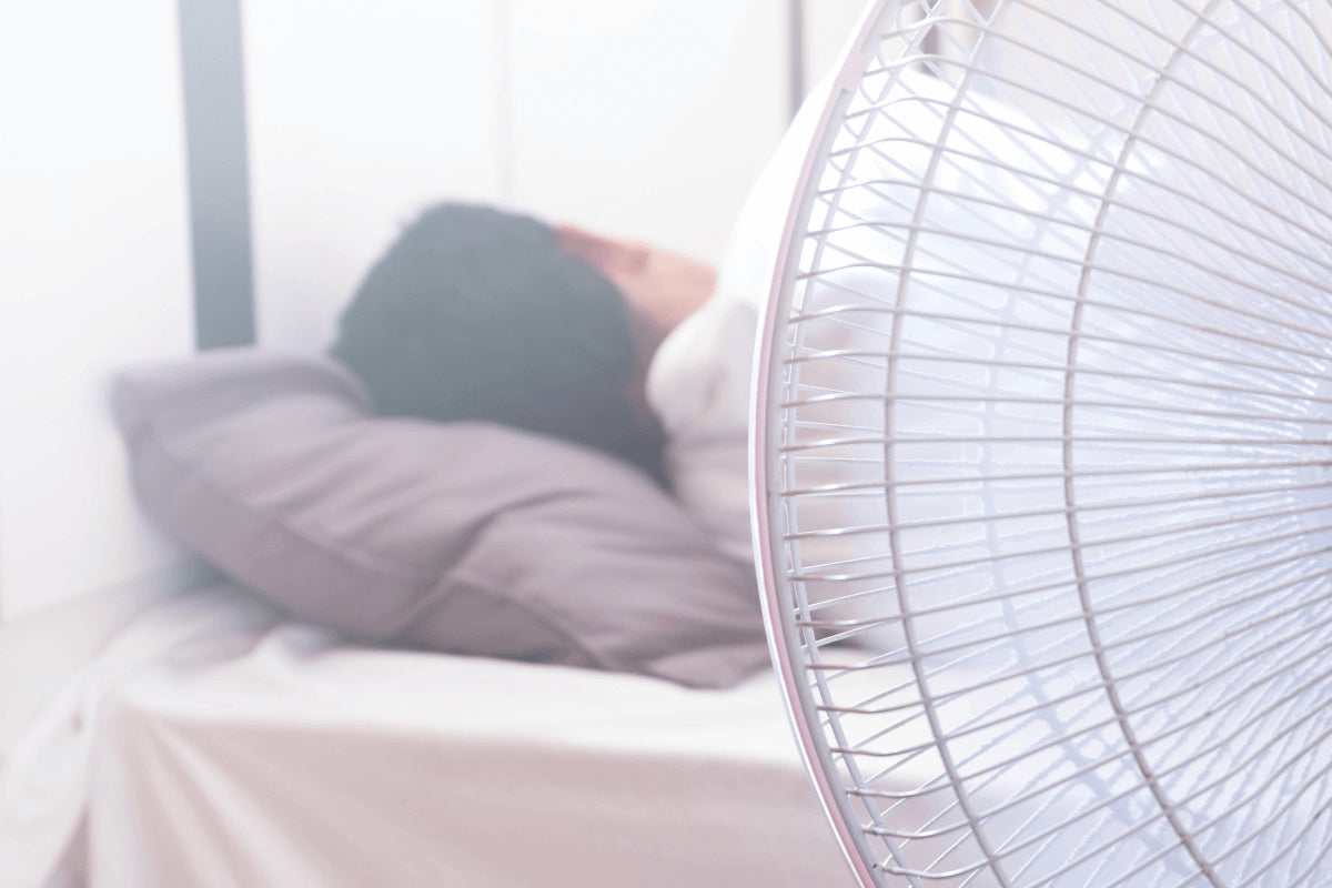 Sleeping with a fan on at night